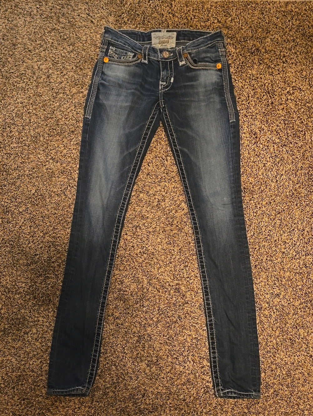 Big Star Janae 25L Slim Fit Dark Blue Skinny Jeans - Stretch Denim